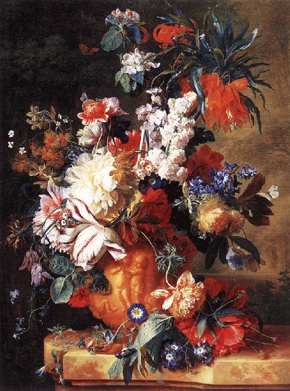HUYSUM, Jan van Bouquet of Flowers in an Urn sf China oil painting art